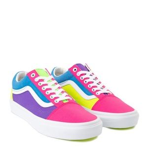 neon old skool vans